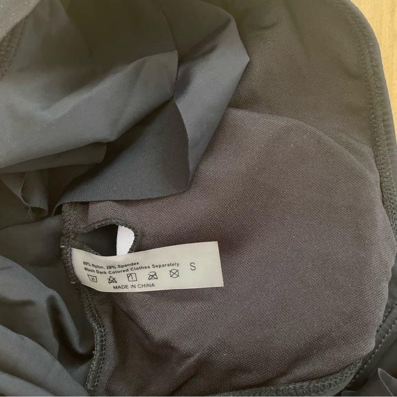 SHEIN | NWOT | Black Ruffled Shoulder Cut Out Once Piece Swim Suit - Picture 7 of 8